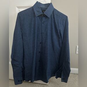 Hugo Boss T-Simon Tailored Cotton Silk Dress Shirt